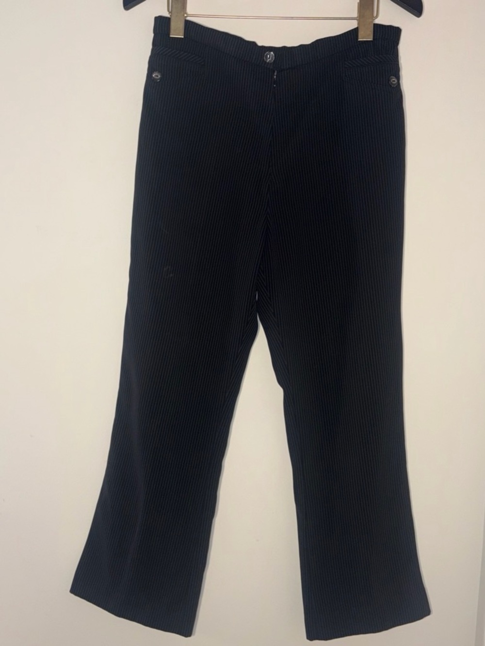 Women’s Black Pinstripe Dress Pants